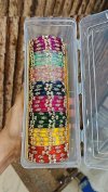 8 Colours Combo Box of Premium Stone & Kundan Glass Bangles